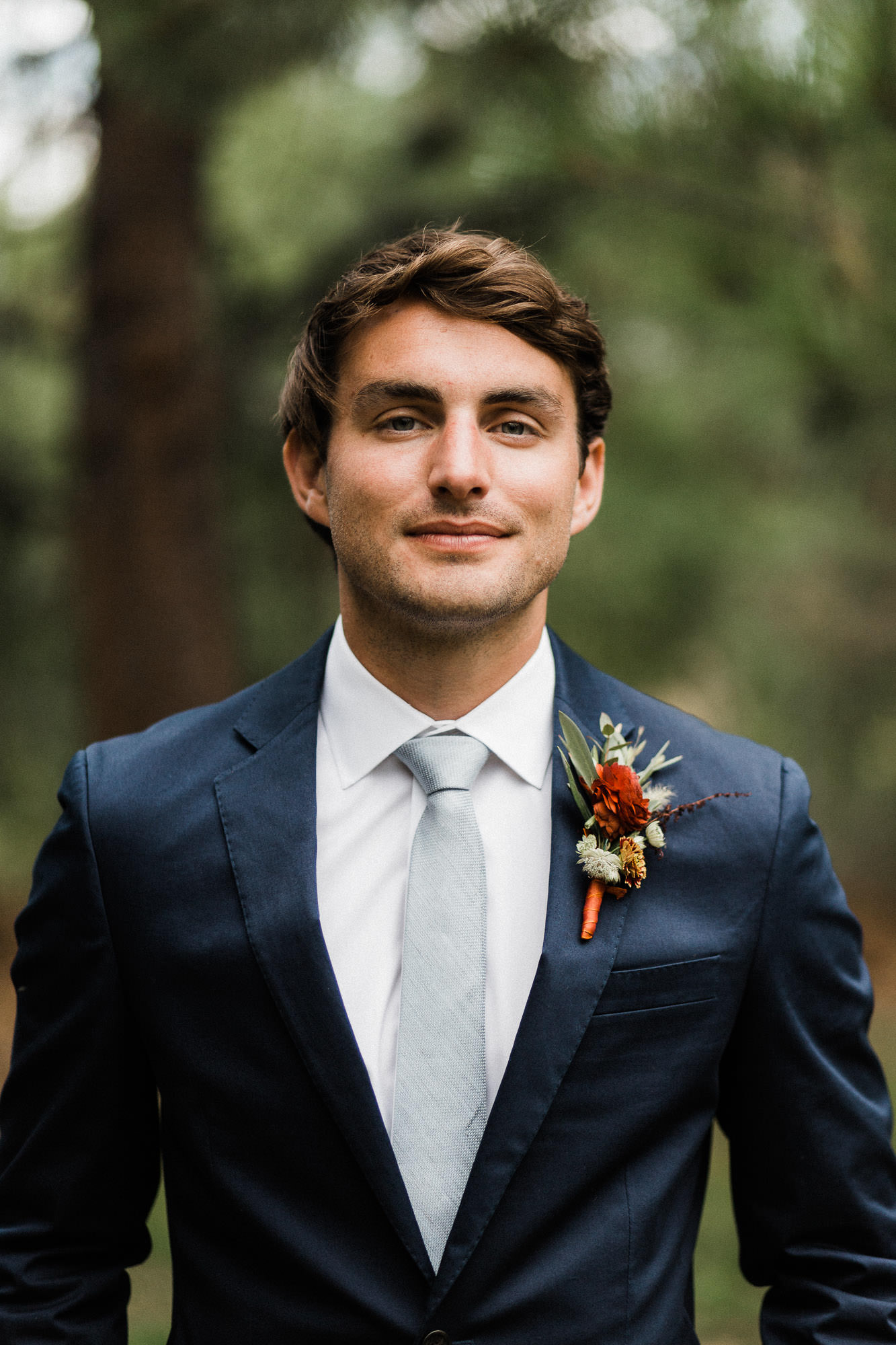 Portrait of groom at Broken Top Club in Bend, Oregon