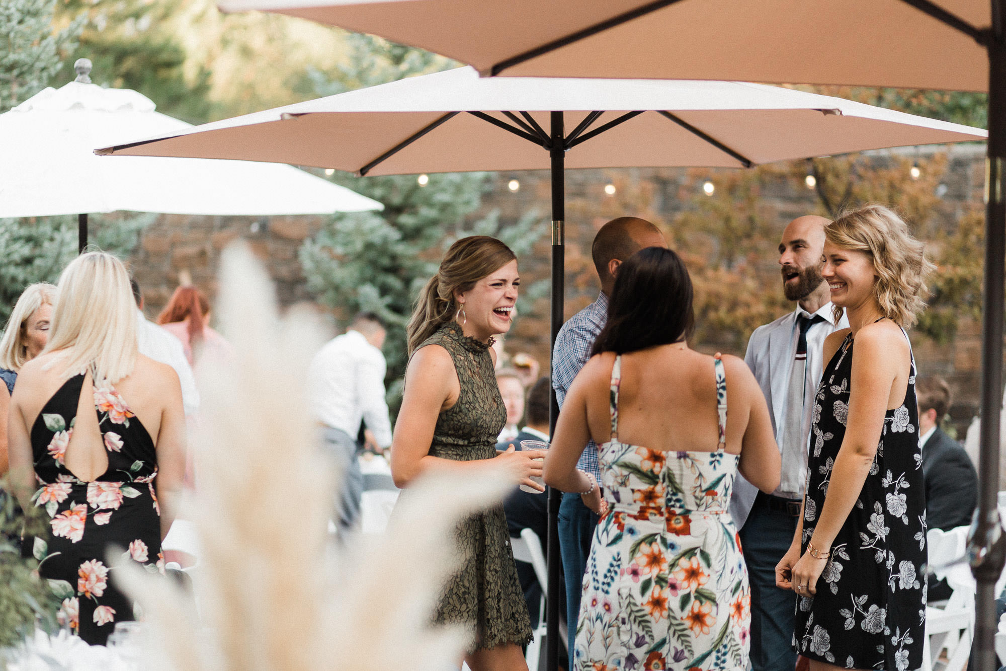 Wedding guests at Broken Top Club in Bend, Oregon