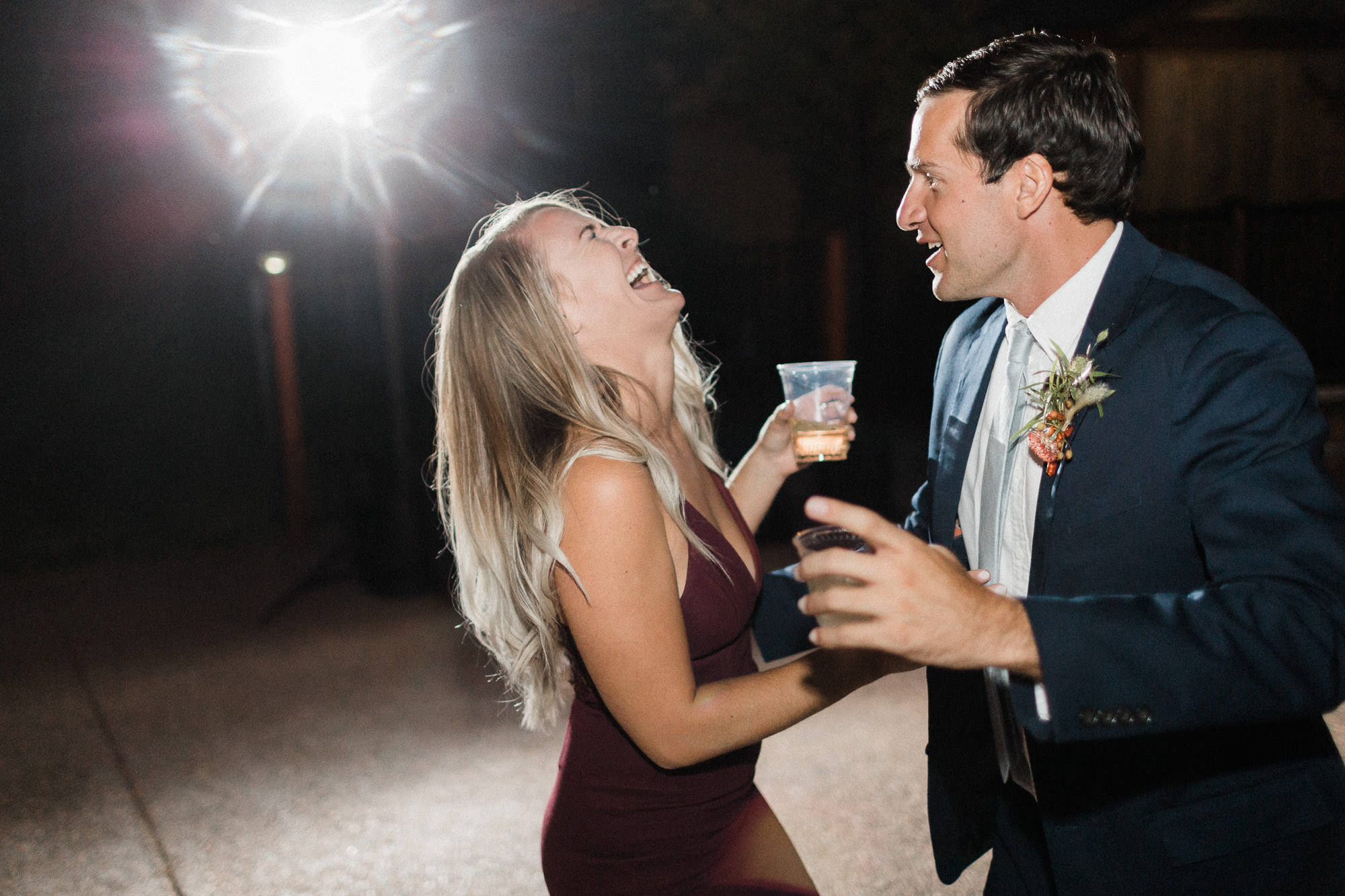 Guests dance at Broken Top Club wedding in Bend, Oregon