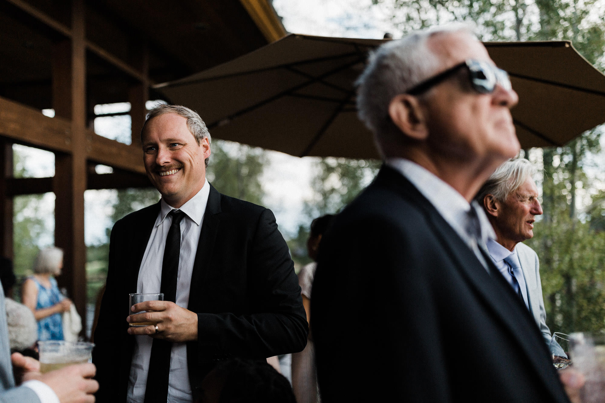 Guests at wedding reception in Bend, Oregon