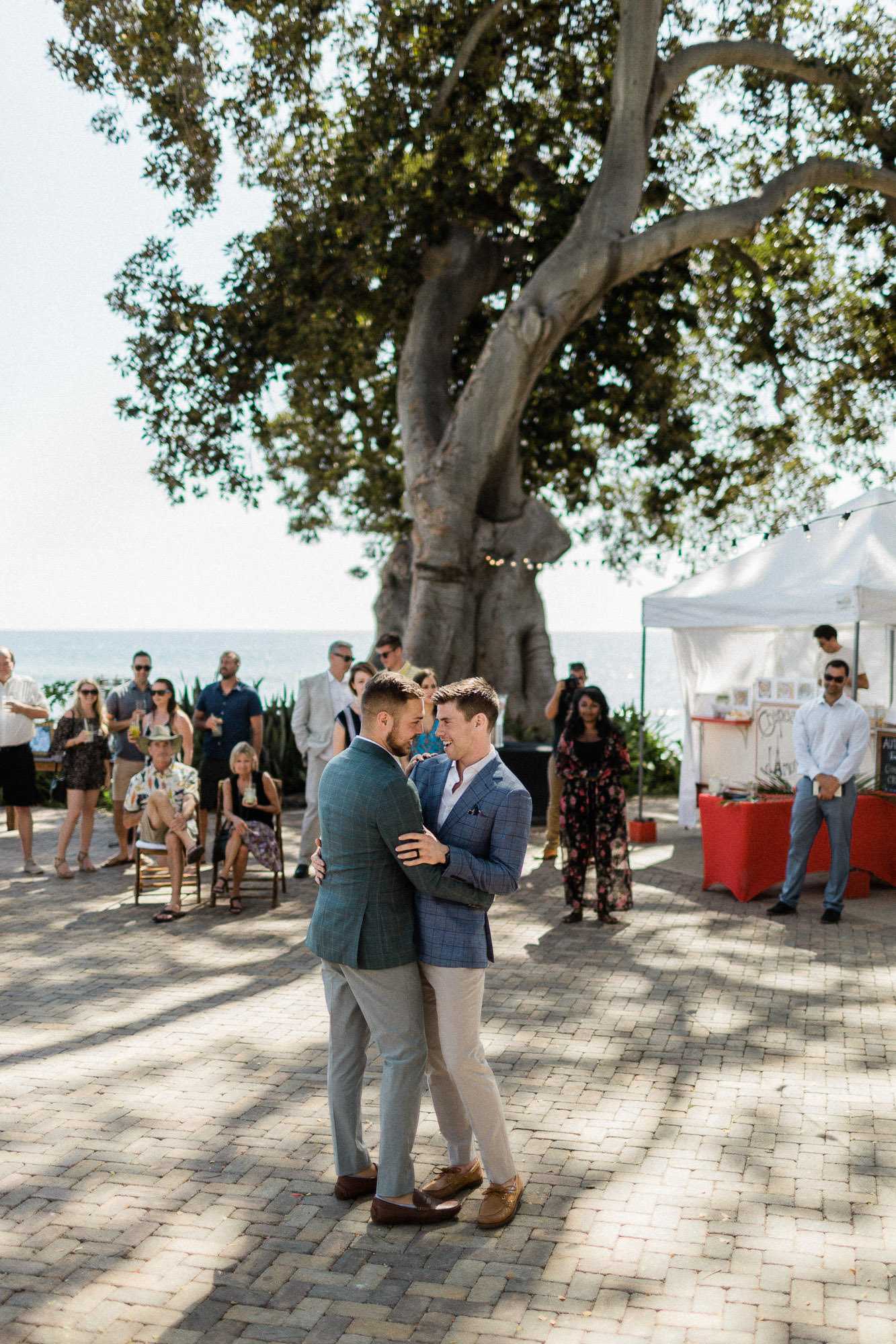grooms-first-dance-gay-wedding-olowalu-plantation-maui