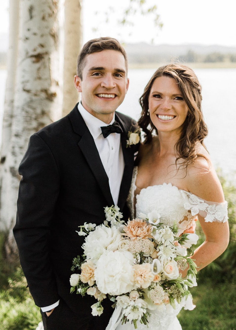 Bride and groom portrait 