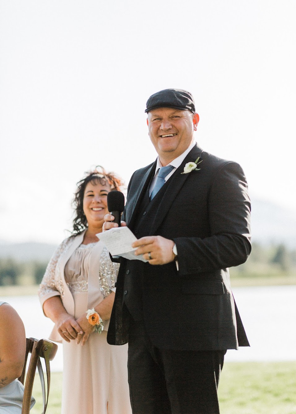 father of the bride giving a speech 