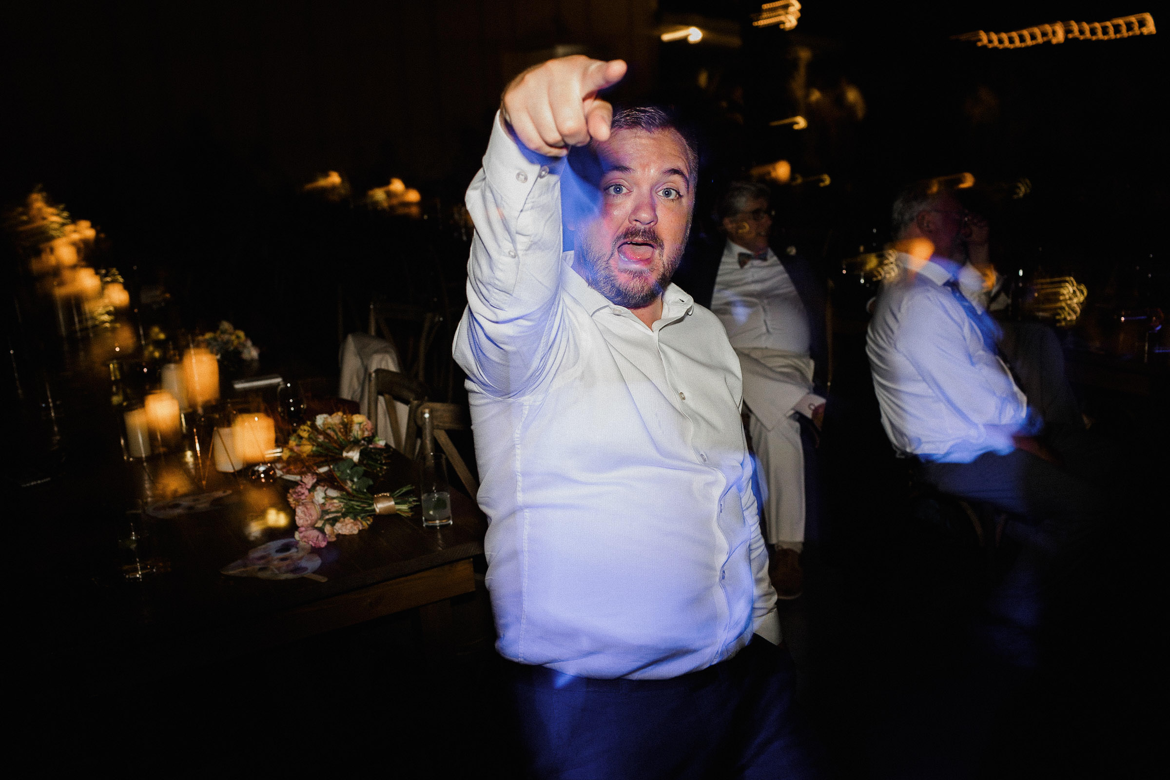 Guest dances on the dance floor