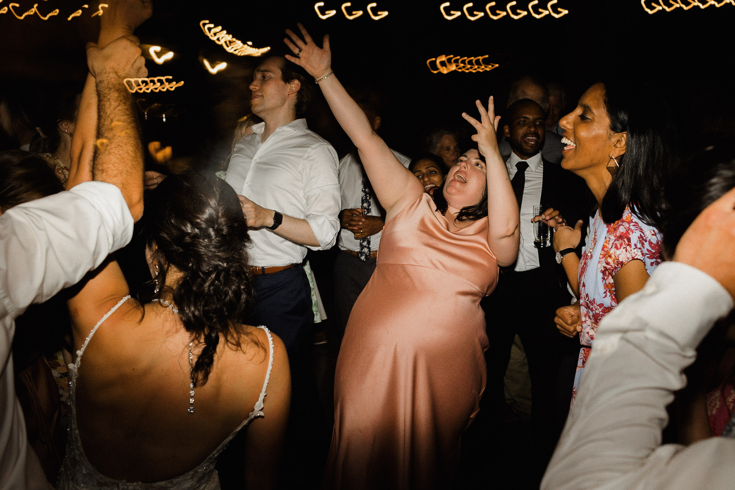 Guest dances on the dance floor